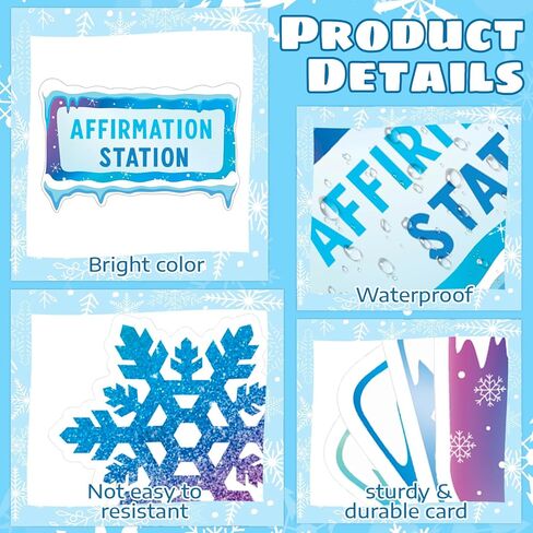 34Pcs Winter Bulletin Board Set Motivational Inspirational Christmas Paper Cutouts with 50Pcs Glue Points for Holiday Party Classroom Wall Decor in Saudi Arabia