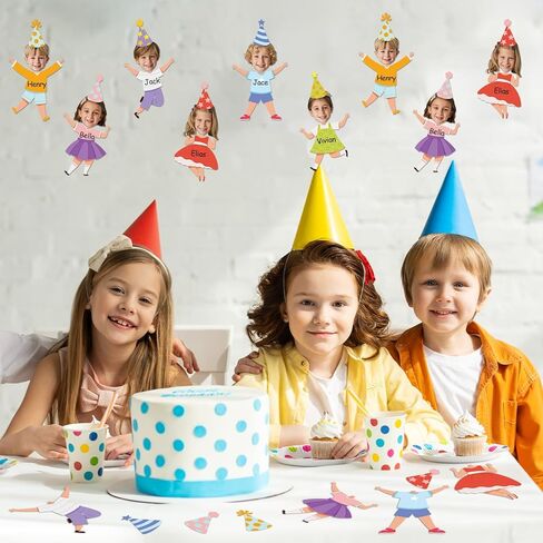 60 Pcs Cartoon Birthday Photo Cutouts Bulletin Board Decorations Pastel Paper DIY Photo Picture Crafts for Kids Happy Birthday Theme Party Decor for School Classroom Activities Home Party Supplies in Saudi Arabia