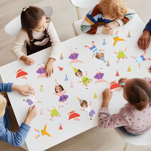 60 Pcs Cartoon Birthday Photo Cutouts Bulletin Board Decorations Pastel Paper DIY Photo Picture Crafts for Kids Happy Birthday Theme Party Decor for School Classroom Activities Home Party Supplies in Saudi Arabia