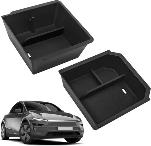 2 Pcs Center Console Organizer Trays for New Tesla Model Y 2025 2026 Juniper and Tesla Model 3 2024 2025 Highland Center Console and Armrest Box Accessories in Saudi Arabia