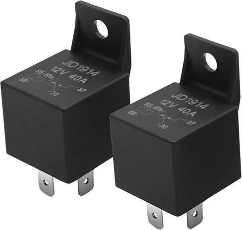 2 Pcs 896H-1CH-S1-T Automotive Power Relay, 5-Pin 12V DC 30A Automotive SPDT Relay in Saudi Arabia