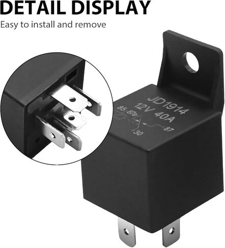 2 Pcs 896H-1CH-S1-T Automotive Power Relay, 5-Pin 12V DC 30A Automotive SPDT Relay in Saudi Arabia