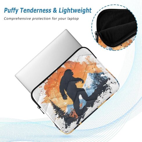 Mountain Sasquatch Laptop Sleeve Case Compatible with 15 inch Laptops, Laptop Carrying Case Cover for Travel Office-L in Saudi Arabia