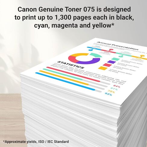 Canon Genuine 075 Cyan Toner Cartridge Compatible with MF660 Series and LBP640 Series Laser Printers in Saudi Arabia
