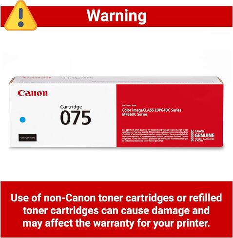 Canon Genuine 075 Cyan Toner Cartridge Compatible with MF660 Series and LBP640 Series Laser Printers in Saudi Arabia