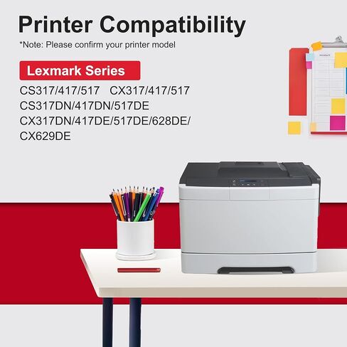 CX522 Toner Cartridge Replacement for Lexmark CX522ade Toner Cartridge for Lexmark CX421adn CX522ade CX622ade CX625adhe CS421 CS521 CS622 78C10K0 78C10C0 78C10M0 78C10Y0,2000 & 1400 Pages in Saudi Arabia