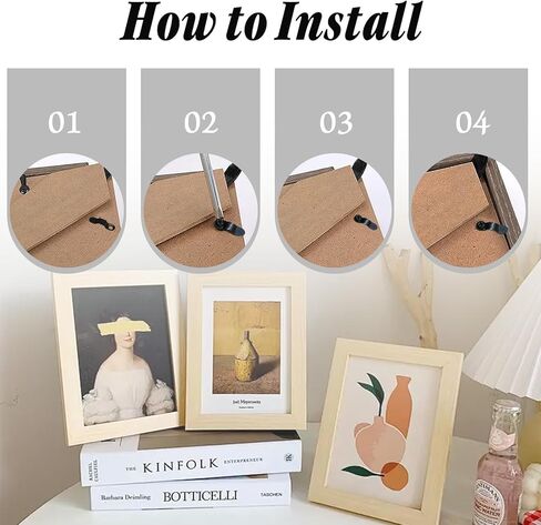 100 Pack Metal Picture Frames Turn Button Fasteners with 100 Pieces Screws - Frame Picture Hardware Backing Clips for Hanging Pictures, Photos - Black in Saudi Arabia
