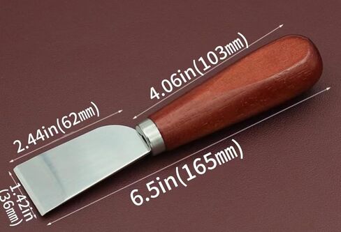 مجموعة أدوات حرفية جلدية مكونة من 4 قطع - تتضمن 3 حواف مشطوفة (1.2 مم، 1.0 مم، 0.8 مم) وسكين قطع واحد in Kuwait