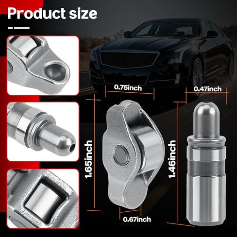 8 Pcs Rocker Arms Valve Lifter Kit 12565203 Compatible for Buick Regal, Cadillac ATS CTS, Chevy Equinox HHR Captive Malibu, GMC Canyon 2.0L 2.5L in Saudi Arabia