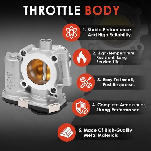 Electronic Throttle Body Fit for Cruze 2011-2015, Cruze Limited 2016, Trax 2013-2021, Sonic 2012-2020 & Buick Encore 2013-2021, L4 1.4L, Replace # 0280750498 55565489 977359 in Saudi Arabia