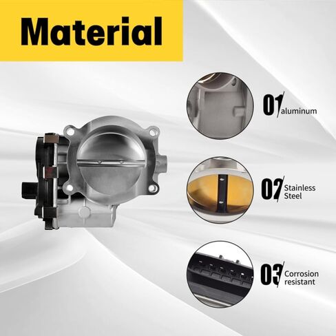 Throttle Body Fit for Cadillac Escalade Chevy GMC Sierra Silverado Express Suburban Savana Yukon 1500/2500/3500 Avalanche SSR Tahoe Trailblazer S20008, S20024, TB1011 in Saudi Arabia