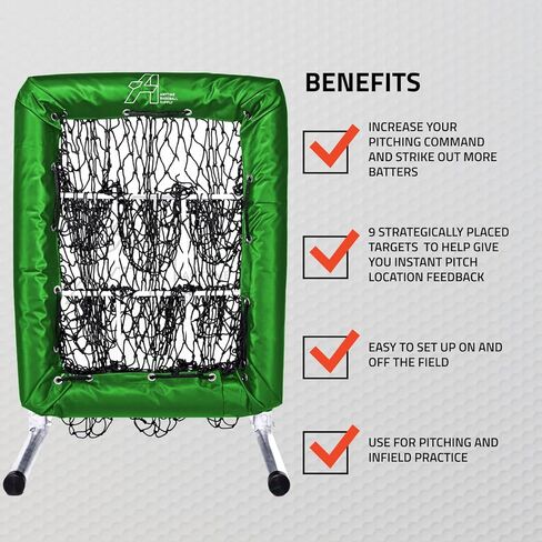 Anytime Baseball No Hitter 9 Hole Pitching Net Strike Zone Net in Saudi Arabia