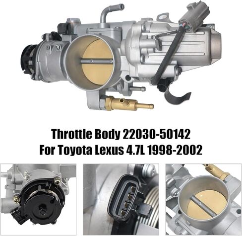 Bruce & Shark Throttle Body 22030-50142 ，Compatible With Toyota Land Cruiser Toyota Sequoia 2001-2002，Compatible With Lexus LX470 4.7L V8 1998-2002, Compatible With Toyota Tundra 2000-2002 in Saudi Arabia