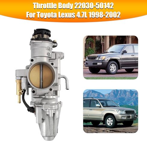 Bruce & Shark Throttle Body 22030-50142 ，Compatible With Toyota Land Cruiser Toyota Sequoia 2001-2002，Compatible With Lexus LX470 4.7L V8 1998-2002, Compatible With Toyota Tundra 2000-2002 in Saudi Arabia
