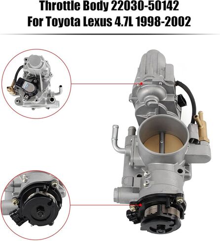 Bruce & Shark Throttle Body 22030-50142 ，Compatible With Toyota Land Cruiser Toyota Sequoia 2001-2002，Compatible With Lexus LX470 4.7L V8 1998-2002, Compatible With Toyota Tundra 2000-2002 in Saudi Arabia
