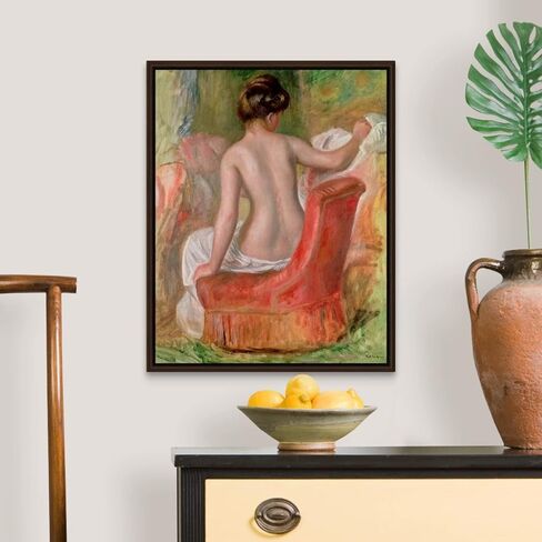 طلاء لينكار بالأرقام، طلاء أكريليك DIY بالأرقام للبالغين المبتدئين، الرسم بالفرش، هدايا ديكورات ديكور بصبغة أكريليك، - عارية على كرسي بذراعين، بقلم بيير أوغست رينوار in Saudi Arabia