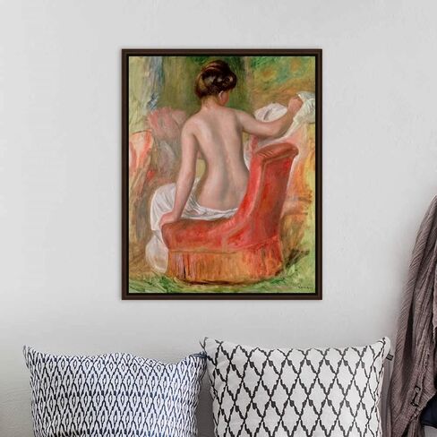 طلاء لينكار بالأرقام، طلاء أكريليك DIY بالأرقام للبالغين المبتدئين، الرسم بالفرش، هدايا ديكورات ديكور بصبغة أكريليك، - عارية على كرسي بذراعين، بقلم بيير أوغست رينوار in Saudi Arabia