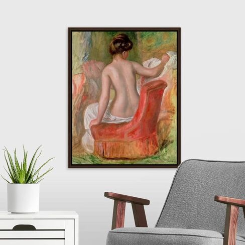 طلاء لينكار بالأرقام، طلاء أكريليك DIY بالأرقام للبالغين المبتدئين، الرسم بالفرش، هدايا ديكورات ديكور بصبغة أكريليك، - عارية على كرسي بذراعين، بقلم بيير أوغست رينوار in Saudi Arabia