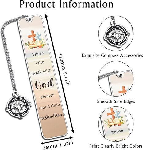 Christian Bookmark Book Marks for Men Women, Confirmation Bookmark Bulk for Women Baptism Gifts for Men, First Communion Book Marks for Teens Boys Girl Catholic Bookmarks Gifts Easter Basket Stuffers in Saudi Arabia