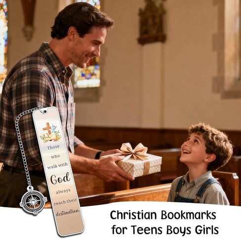 Christian Bookmark Book Marks for Men Women, Confirmation Bookmark Bulk for Women Baptism Gifts for Men, First Communion Book Marks for Teens Boys Girl Catholic Bookmarks Gifts Easter Basket Stuffers in Saudi Arabia