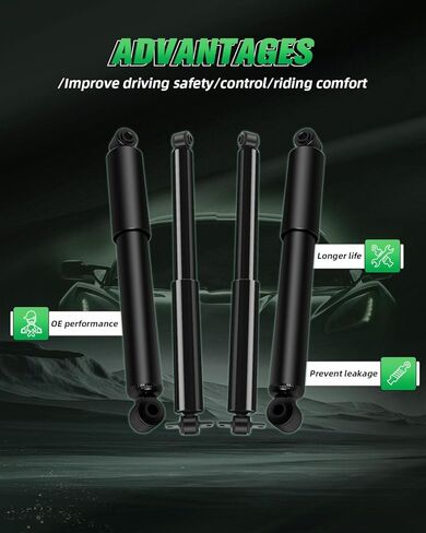 SCITOO Front and Rear Shock Absorbers Struts Compatible with 1995-2005 for Chevrolet for Blazer, 1992-2001 for GMC for Jimmy, 1997-2000 for Isuzu for Hombre, Replace 344042 344041 Shocks 4PCS in Saudi Arabia