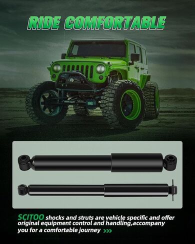SCITOO Front and Rear Shock Absorbers Struts Compatible with 1995-2005 for Chevrolet for Blazer, 1992-2001 for GMC for Jimmy, 1997-2000 for Isuzu for Hombre, Replace 344042 344041 Shocks 4PCS in Saudi Arabia