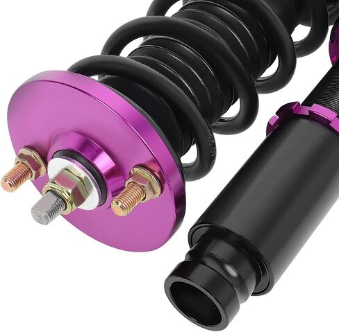 cciyu Coilover Suspension Shock Absorbers Adjustable Coilovers Lowering Kit Fit for 1994-2001 for Acura Integra /1992-2000 for Honda Civic /1993-1997 for Honda Civic del Sol - Purple in Saudi Arabia