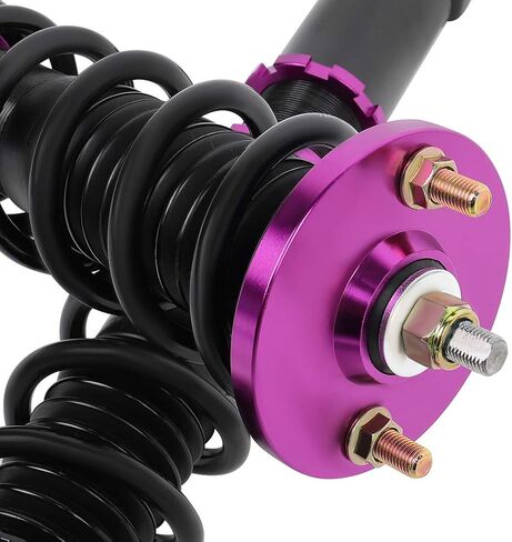 cciyu Coilover Suspension Shock Absorbers Adjustable Coilovers Lowering Kit Fit for 1994-2001 for Acura Integra /1992-2000 for Honda Civic /1993-1997 for Honda Civic del Sol - Purple in Saudi Arabia