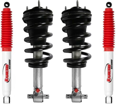 Rancho Quicklift Strut + Rear RS5000x Shocks Set 07-13 Silverado 1500 4WD in Saudi Arabia