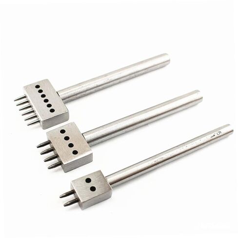 TEHAUX 6mm DIY Hole Punch Tool Kit Prong Round Hole Chisel Set for Leather in 1 Punching Tool in Saudi Arabia