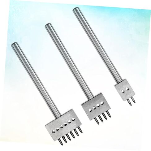TEHAUX 6mm DIY Hole Punch Tool Kit Prong Round Hole Chisel Set for Leather in 1 Punching Tool in Saudi Arabia