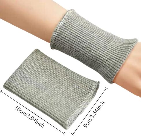 1 Pair Finished Ribbing Cuff Fabric Cotton Stretch Knit Rib Cuffs Replacement for Jacket Sweater Sewing, Gray in Saudi Arabia