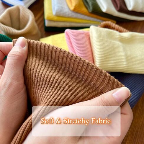 1 Pair Finished Ribbing Cuff Fabric Cotton Stretch Knit Rib Cuffs Replacement for Jacket Sweater Sewing, Gray in Saudi Arabia