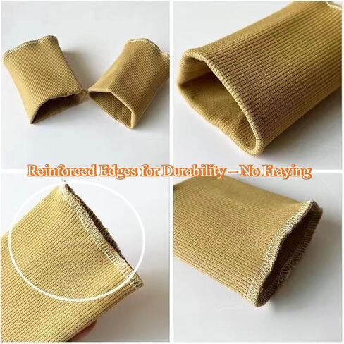 1 Pair Finished Ribbing Cuff Fabric Cotton Stretch Knit Rib Cuffs Replacement for Jacket Sweater Sewing, Gray in Saudi Arabia