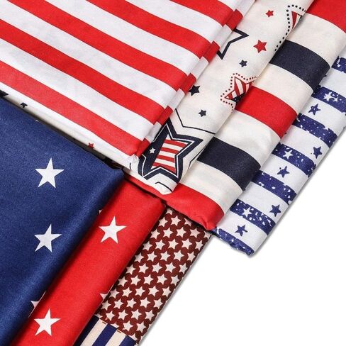 7 Pcs Pattern Printed Cotton Fabric - Precut Quilt Sewing Quilting Fabric (19.6x19.6in) in Saudi Arabia