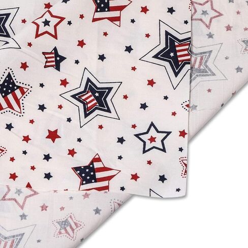 7 Pcs Pattern Printed Cotton Fabric - Precut Quilt Sewing Quilting Fabric (19.6x19.6in) in Saudi Arabia