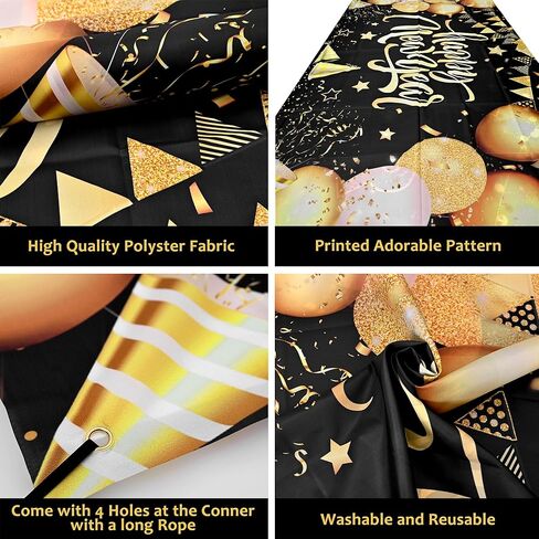 مجموعة KatchOn، ديكورات ضخمة للعام الجديد 2026 - عبوة من 44 قطعة | لافتة رأس السنة الجديدة باللونين الذهبي والأسود، أرقام بالونات 2026 | بالونات رأس السنة الجديدة لديكورات رأس السنة الجديدة، لوازم حفلات ليلة رأس السنة الجديدة 2026 in Kuwait