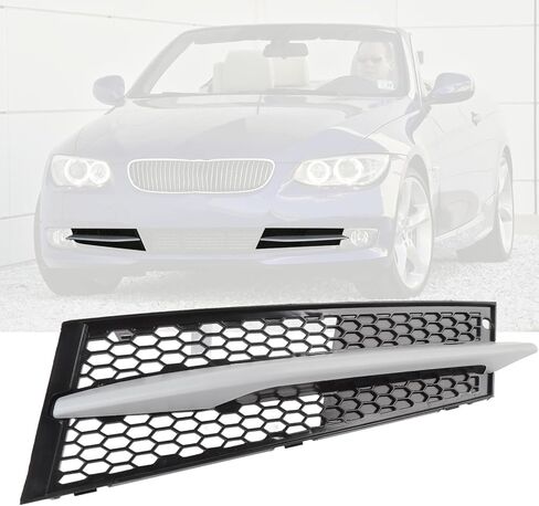 شبكة سفلية للمصد الأمامي مع زخرفة، لـ 3 Series E92 LCI Facelift Coupe 2011-2013، غطاء شواية ABS للمصد الأمامي للضباب يسار يمين (يمين: 51117229182+51117227924) in Kuwait