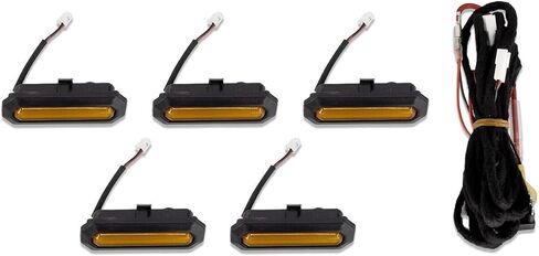IAG I-Line 5pc Amber Grille Light Kit لفورد برونكو 2021+ شبكة عالية الجودة فقط (Badlands، Wildtrak، الإصدار الأول) in Kuwait