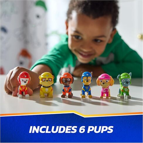 Paw Patrol: Rescue Wheels, 6-Piece Pup Squad Racers, Toy Cars Gift Set, Kids Toys for Boys & Girls Ages 3 and Up in Saudi Arabia