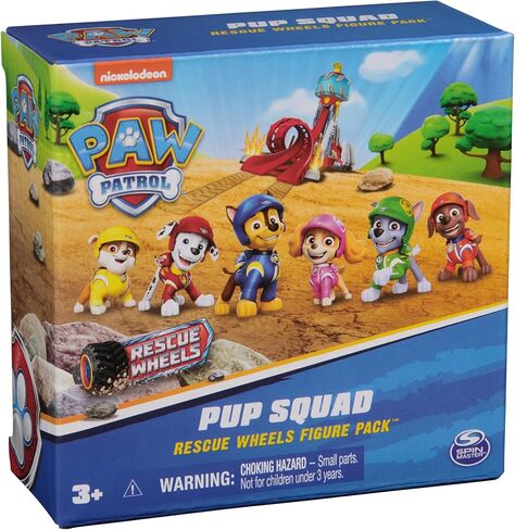 Paw Patrol: Rescue Wheels, 6-Piece Pup Squad Racers, Toy Cars Gift Set, Kids Toys for Boys & Girls Ages 3 and Up in Saudi Arabia