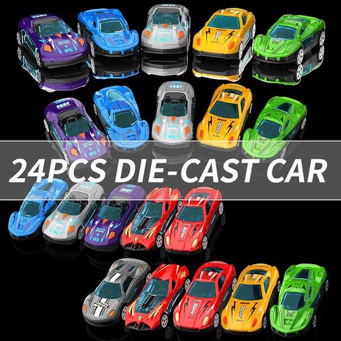 78-Inch Cars Trucks Toys for Toddler 1-3 2-4 3-5 4-7 Years Old Boys Kids, Transport Truck Toys with 24 Pcs Die-Cast Cars, Toys Gifts for 3 4 5 6 Year Old Boys, Toddler Boy Toys Ages 3-5 4-7 in Saudi Arabia