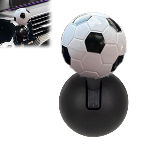 Metal Car Engine Start Stop Button Cover, Joystick Push to Start Accessories with 3M Tape, Scented & Unscented, Rhinestone, Soccer, Classic (Soccer-Black) in Saudi Arabia
