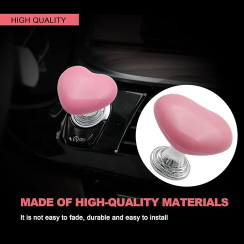 غطاء زر تشغيل السيارة بلمسة واحدة، مفتاح إيقاف تشغيل المحرك، ديكور مع رافعة هزازة، ملحق سيارة رائع ومقاوم للخدش لمعظم المركبات على شكل قلب (أحمر) in Kuwait