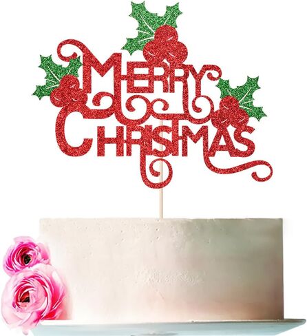 عيد ميلاد سعيد كعكة توبر زينة حفلات الأطفال لعيد الميلاد موضوع السنة الجديدة عطلة حفلة زينة الكعكة لوازم in Saudi Arabia