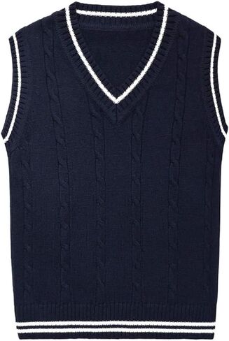 Happy Cherry Baby Boys Vest Thermal Warm Cotton Breathable Knit Sleeveless Sweater in Saudi Arabia