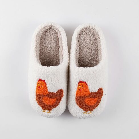 Cute Animal Slippers for Women Man Cartoon Animal Slippers for Woman Fuzzy Memory Foam Winter Warm Fluffy Shoes in Saudi Arabia