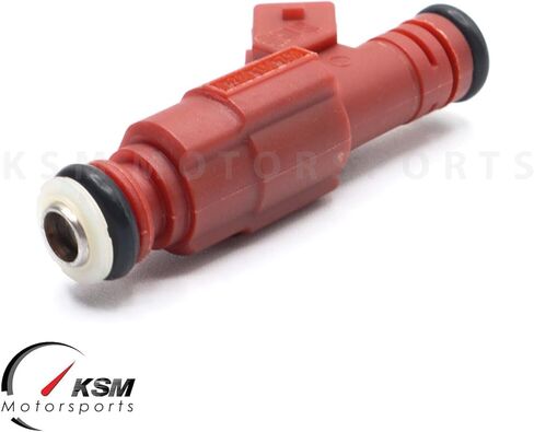 8 x 30lb RED Fuel Injectors Racing Type compatible with Ford Mustang V8 4.6L 5.0L 5.4L GEN III EV1 Style Replace 0280155759, 0280150945, 0280155831, M-9593-BB302 in Saudi Arabia