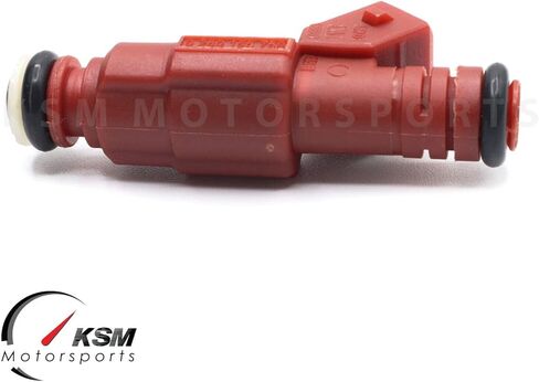 8 x 30lb RED Fuel Injectors Racing Type compatible with Ford Mustang V8 4.6L 5.0L 5.4L GEN III EV1 Style Replace 0280155759, 0280150945, 0280155831, M-9593-BB302 in Saudi Arabia