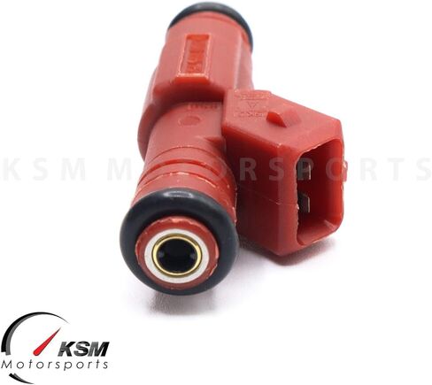 8 x 30lb RED Fuel Injectors Racing Type compatible with Ford Mustang V8 4.6L 5.0L 5.4L GEN III EV1 Style Replace 0280155759, 0280150945, 0280155831, M-9593-BB302 in Saudi Arabia